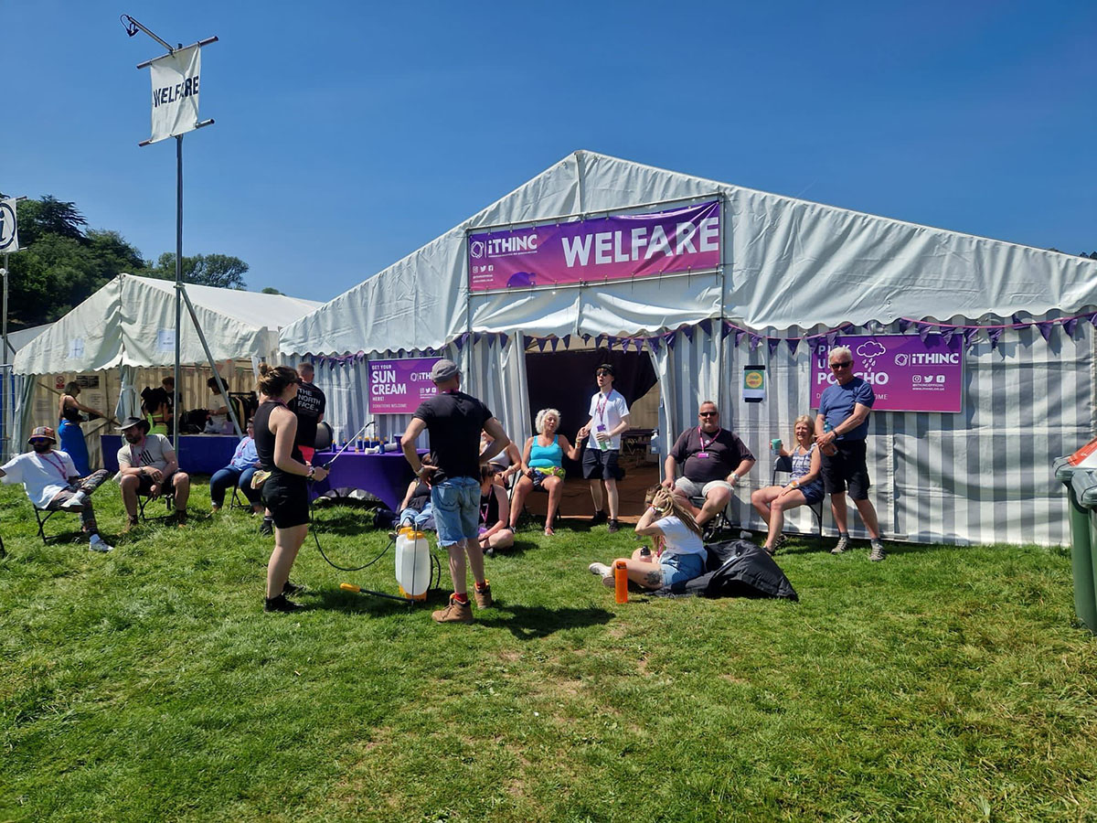 The iThink Welfare services tent